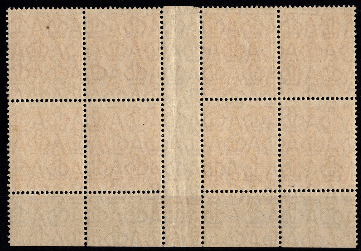 Australia KGV ½ d Orange Block of 8 Mint Never Hinged x Andrew Johnston Collection