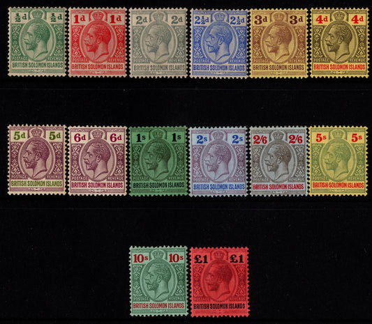 Solomon Islands KGV Era Mint Set