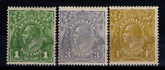 KGV Heads Single Watermark MNH