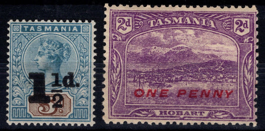 Tasmania Mint Overprints