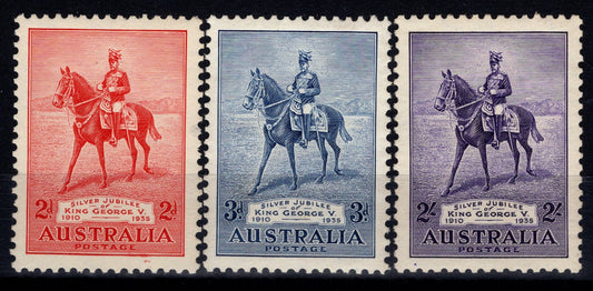 Australia Predecimal 1935 Silver Jubilee Set MNH