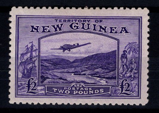 New Guinea Bulolo River Airmail £2 Pounds MLH