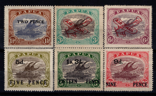 Papua Lakatois Mint Mix of Overprints