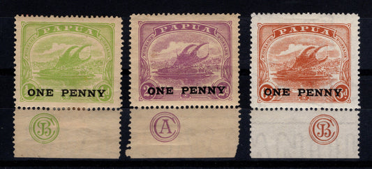 Papua Lakatois Overprints with Imprints