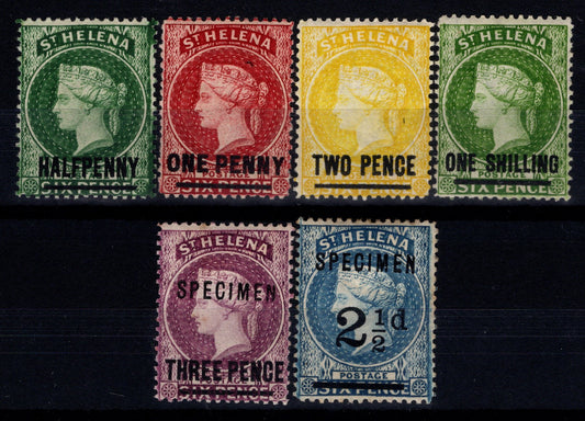 St Helena Early Queen Victoria Overprints Mix