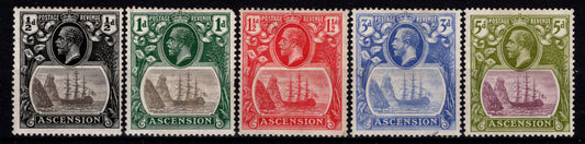 Ascension Island KGV Series Part Set to 5d