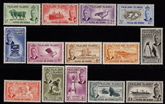 Falkland Islands 1952 KGV1 Full Set