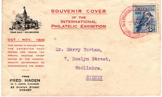 Australia Souvenir 1928 Exhibition Cover