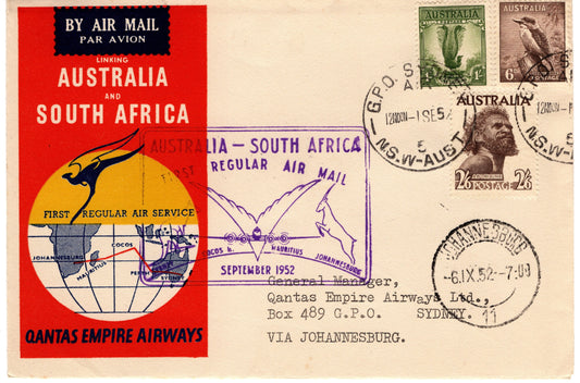 Australia First Qantas Flight to South Africa Cover