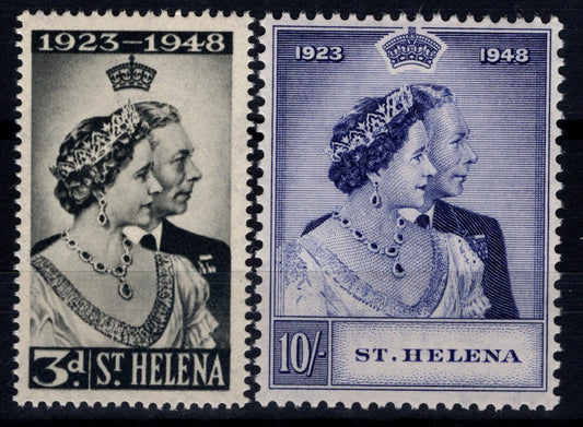 St.Helena Silver Wedding Set MNH