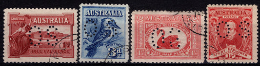 Australia KGV Commemorative OS Perf