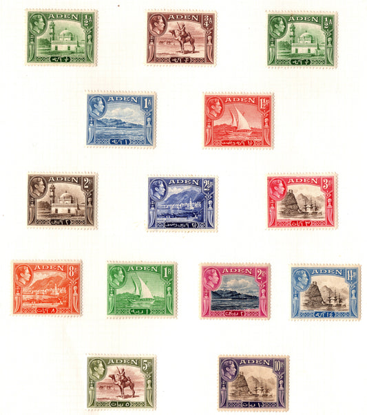 Aden KGV1 1939 Full Set MLH