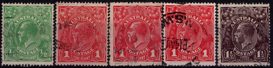 Australia KGV Heads Single Watermark