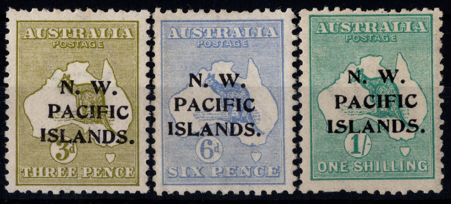 New Guinea NWPI  Mint SG76/78/81